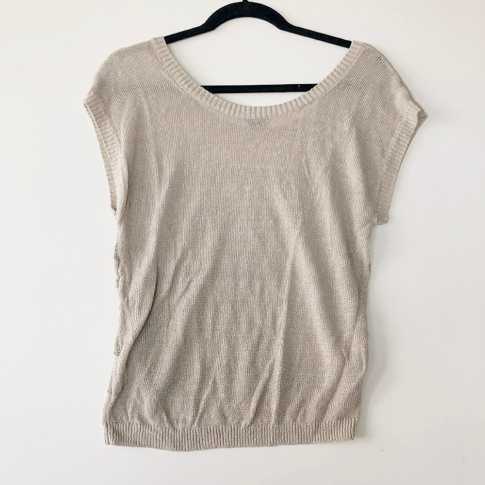 CLUB MONACO Linen Knit Top - Picture 2 of 7